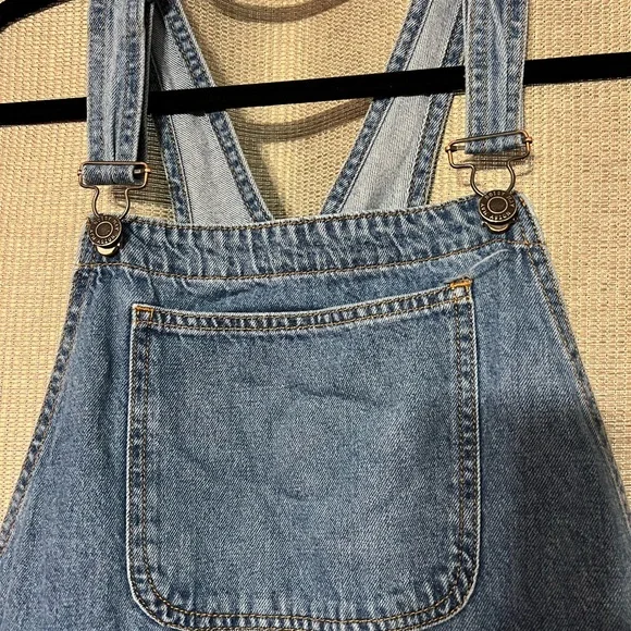 Noisy May Light Denim Overalls - Picture 2 of 12